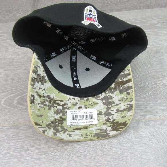New Era 39THIRTY New Orleans Saints Salute To Service Hat Cap Size Large XL NEW - Picture 11 of 11